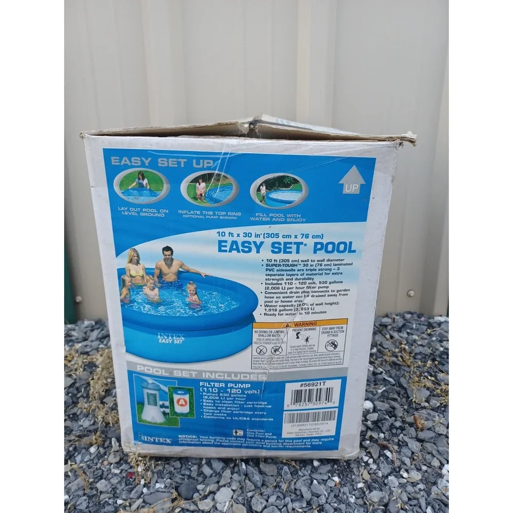 10 Foot Easy Set Pool with Pump and Filter INTEX 10' x 30